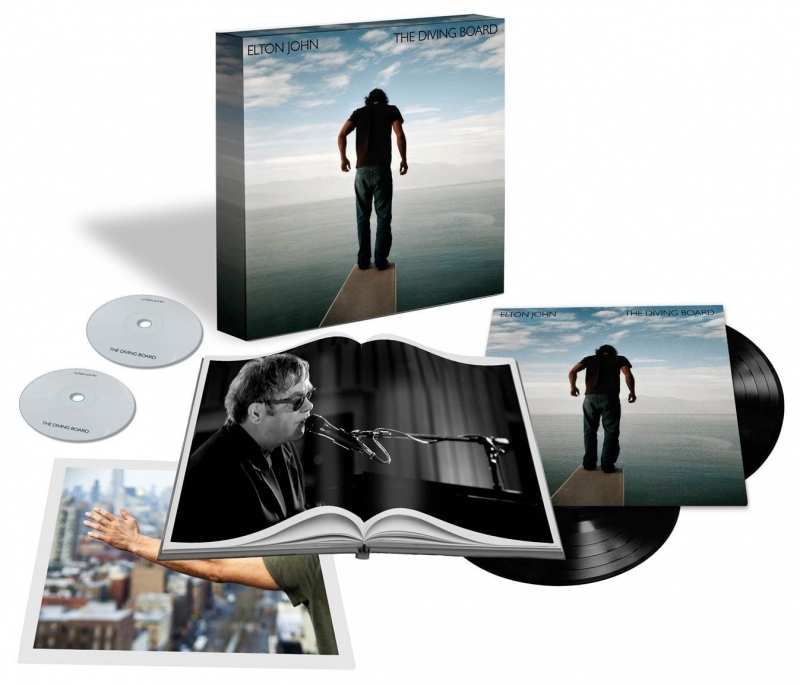 BOX Elton John - Diving Board Limited Box Set Cd LP Dvd Art Book Set (602537439171)