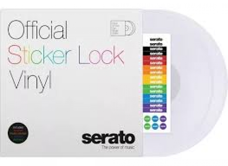 LP TimeCode Serato Cleary  STICKER LOCK VINYL (Tranparente) O Par