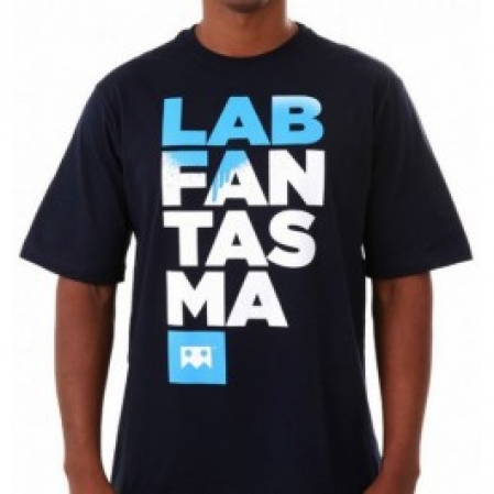 Camiseta Masculina - EMICIDA - Lab Fantasma - Azul Marinho