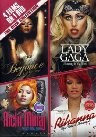 DVD Diva Collection 4 em 1 Importado Beyonce-Lady Gaga- Rihanna- Nicki Minaj