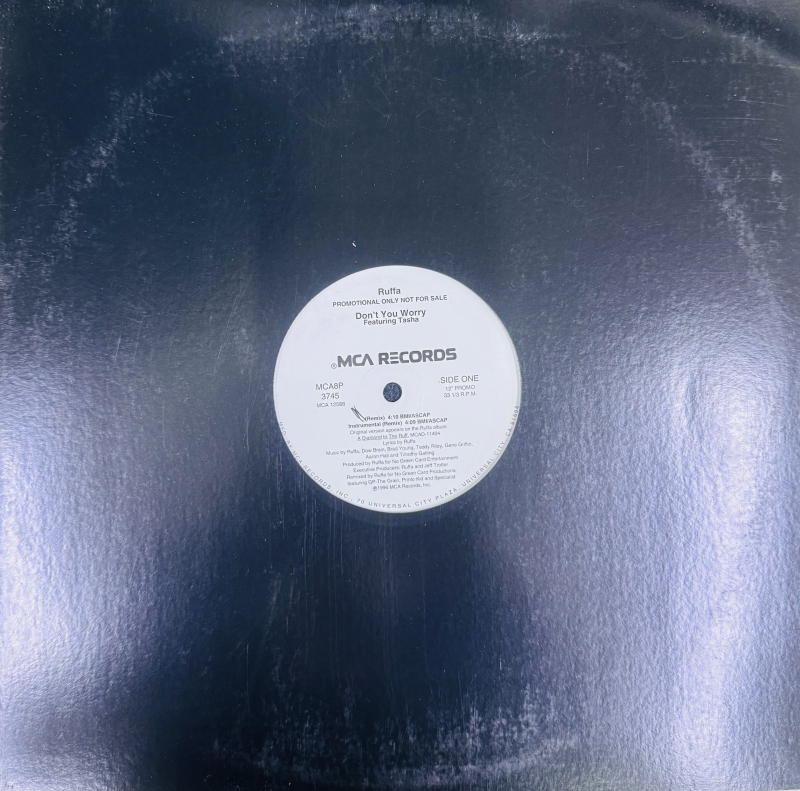 LP Ruffa Featuring Tasha - Don t You Worry VINYL SINGLE IMPORTADO
