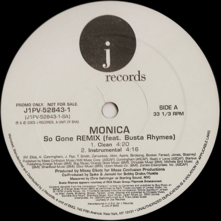LP Monica Feat Busta Rhymes - So Gone (Remix)