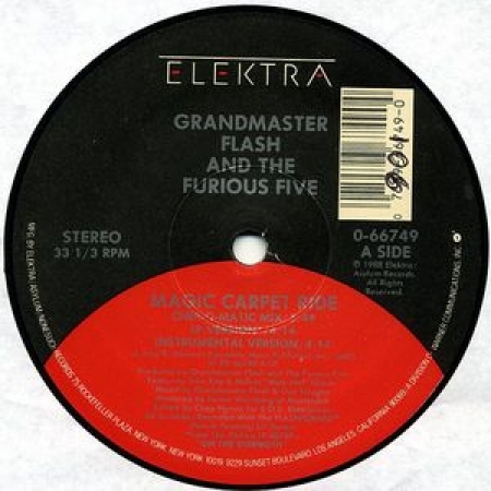 LP Grandmaster Flash & The Furious Five - Magic Carpet Ride / On The Strength