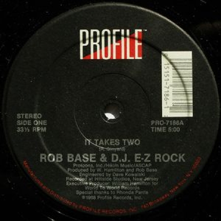 LP Rob Base & D.J. E-Z Rock - It Takes Two (Vinyl Single Importado)