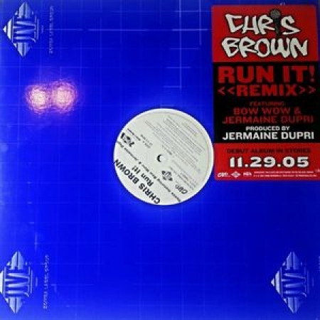 LP Chris Brown - Run It REMIX VINYL SINGLE