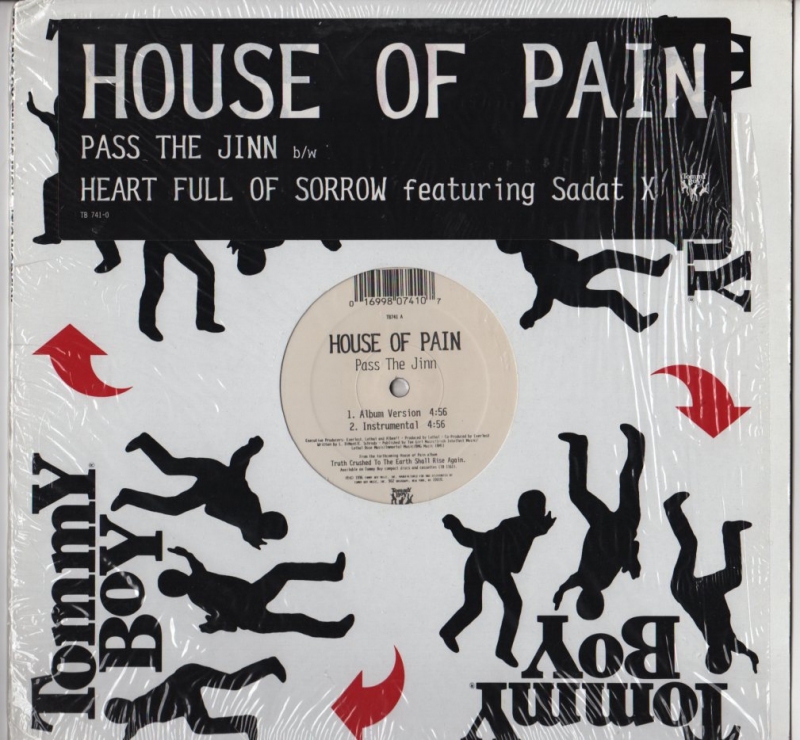 LP House Of Pain ‎– Pass The Jinn / Heart Full Of Sorrow VINYL 12 IMPORTADO