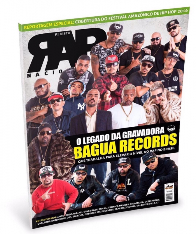 REVISTA RAP NACIONAL N 15 - CAPA BAGUA RECORDS