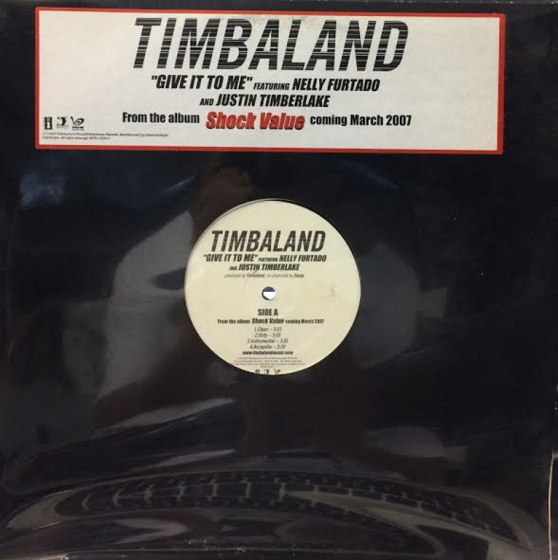 LP TIMBALAND FEAT NELLY FURTADO AND JUSTIN TIMBERLAKE - GIVE IT TOME VINYL IMPORTADO
