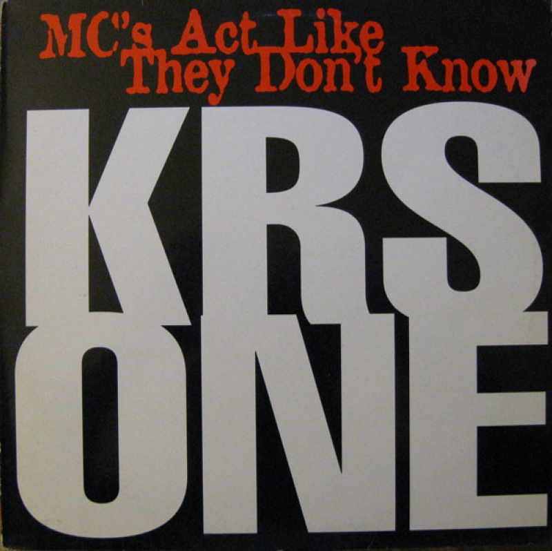 LP KRS One - MCs Act Like They Dont Know Single Importado