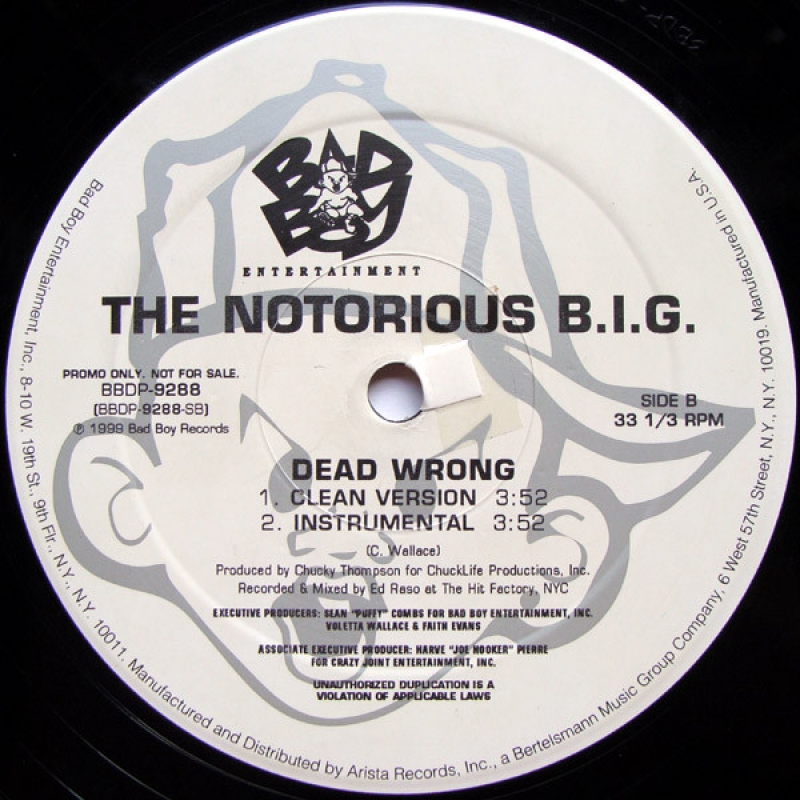 LP The Notorious BIG - Dead Wrong VINYL IMPORTADO