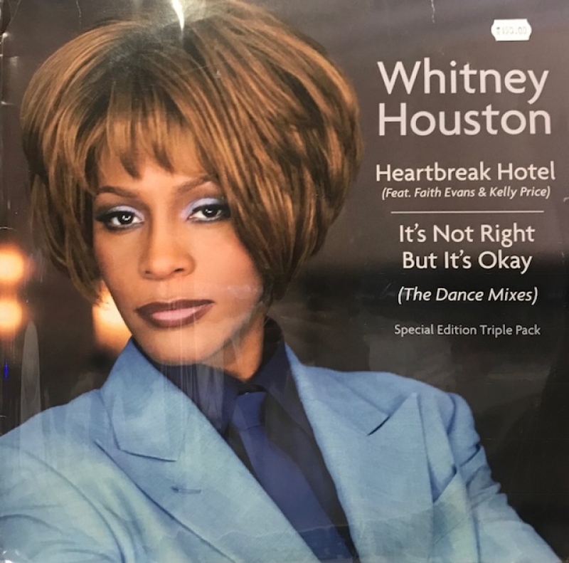 LP Whitney Houston ‎– Heartbreak Hotel / Its Not Right But Its Okay (The Dance Mixes) VINYL