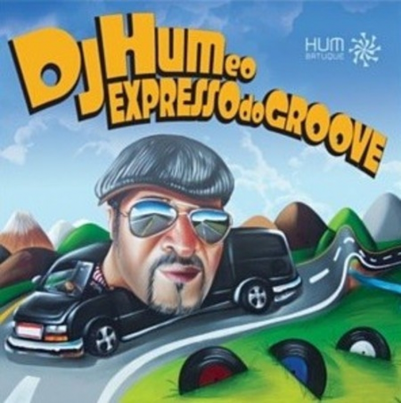 LP Dj Hum - E O Expresso Do Groove Vinil Cartao Postal Adesivo Hum Batuque