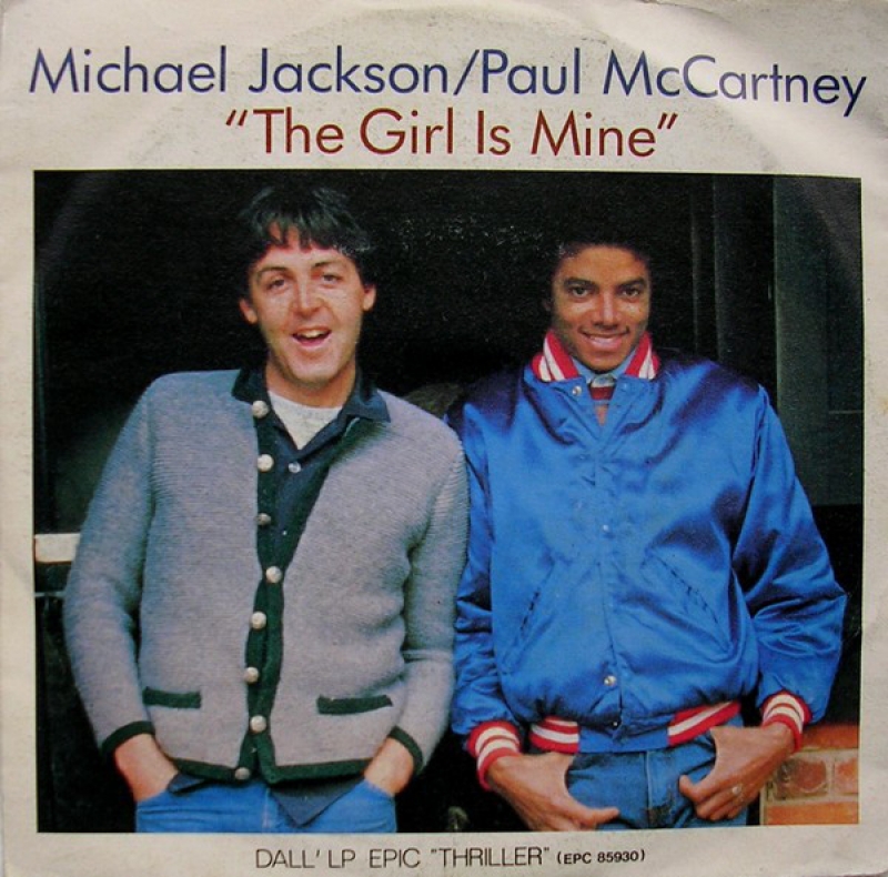 LP Michael Jackson  Paul McCartney ‎- The Girl Is Mine VINYL (7 POLEGADAS)