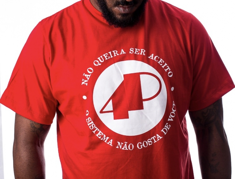 Camiseta 4P Vermelha - NQSA Afronta (KLJAY e XIS)