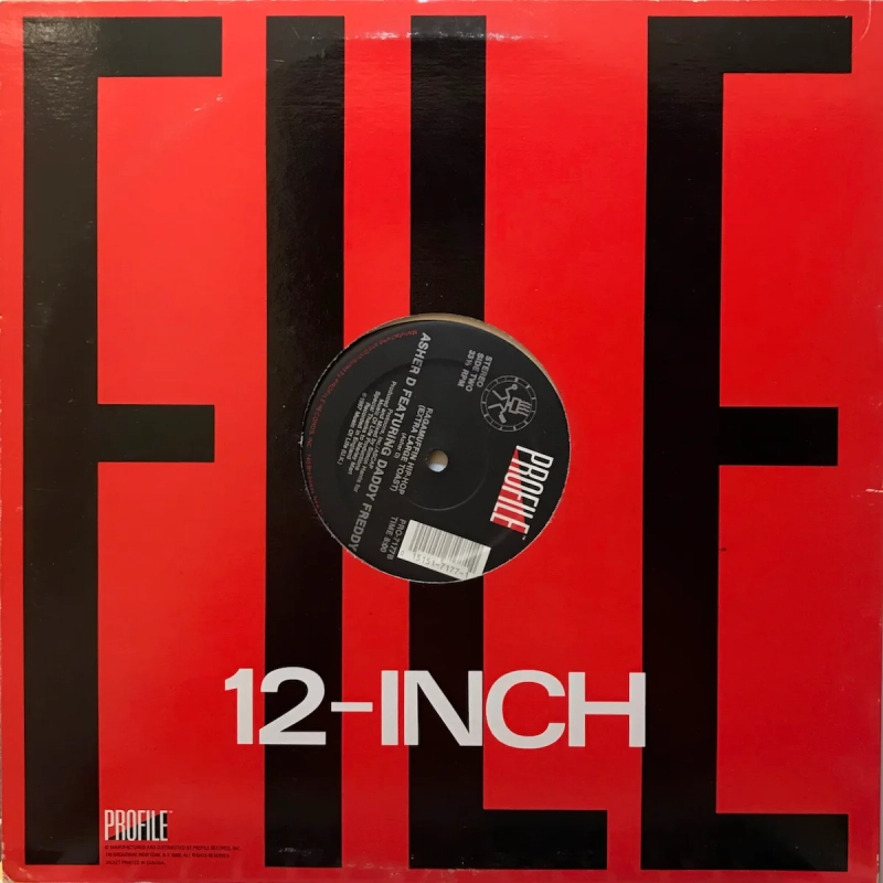 LP Asher D Featuring Daddy Freddy - Ragamuffin Hip-Hop VINYL IMPORTADO