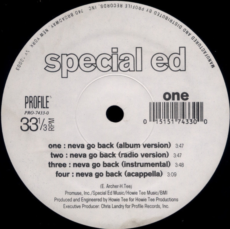 LP Special Ed - Neva Go Back Just A Killa VINYL IMPORTADO