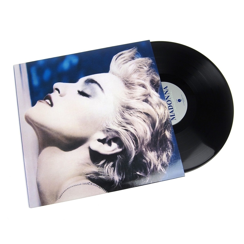 LP Madonna - True Blue Includes Live To Tell - Papa Dont Preach - Open Your Heart VINYL POSTER