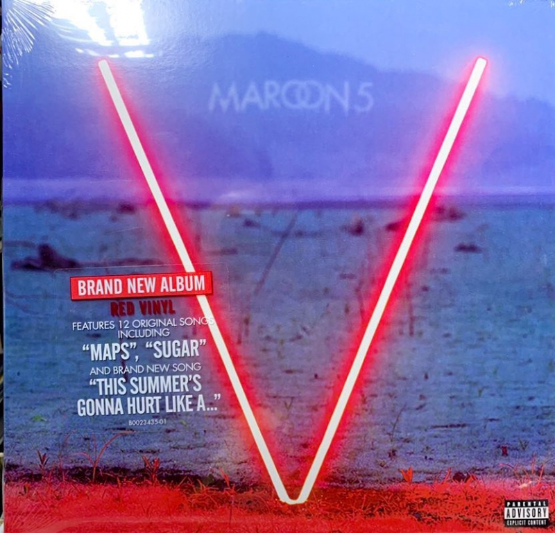 LP Maroon 5 - V ( VINYL VERMELHO ) IMPORTADO LACRADO