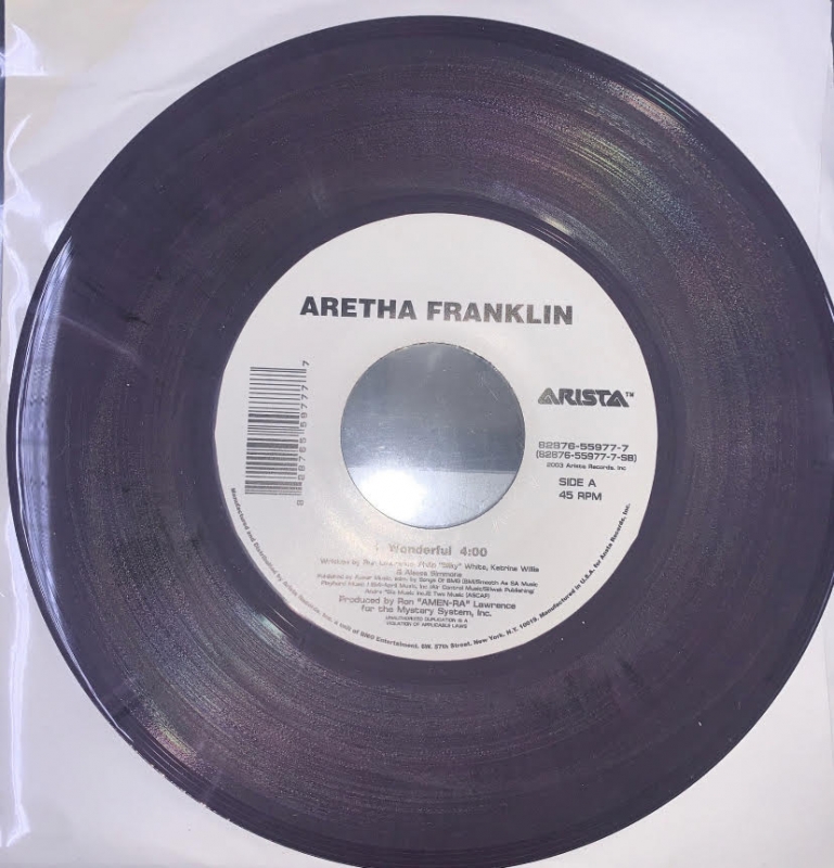 LP ARETHA FRANKLIN - WONDERFULL E ONE STEP AHEAD REMIX VINYL ROXO 7 POLEGAS