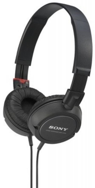 FONE SONY - MDRZX110BK Compact Folding Headphones Black 027242867086