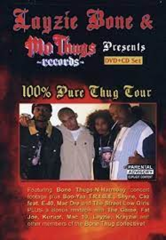 Layzie Bone e MO THUGS  - 100 PURE THUG TOUR CD E DVD IMPORTADO