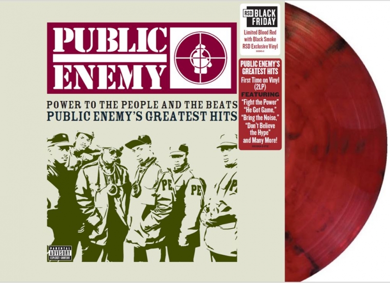 LP PUBLIC ENEMY - POWER TO THE PEOPLE & THE BEATS GREATEST HITS LP DUPLO COLORIDO