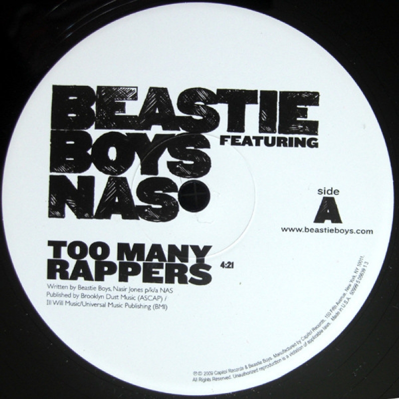 LP Beastie Boys Featuring Nas - Too Many Rappers VINYL IMPORTADO LACRADO