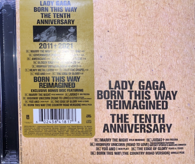 Lady Gaga - Born This Way Tenth Anniversary Cd Duplo Lacrado