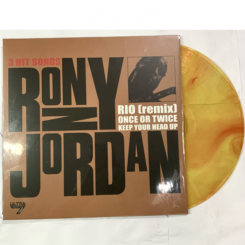 LP Ronny Jordan - RIO - ONCE OR TWICE - KEEP YOU HEAD UP VINIL LARANJA (EP)