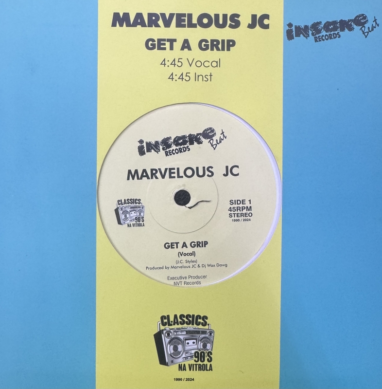 LP MARVELOUS JC - GET A GRIP VINYL 7 POLEGADA 45RPM