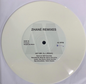 LP ZHANE - HEY MR DJ REMIX e GOOD TIMES EXTENDED VINYL BRANCO 7 POLEGADA 45RPM