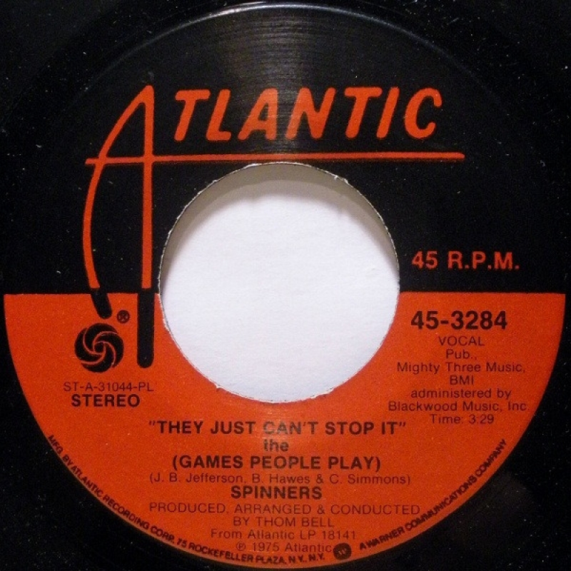 LP Spinners - They Just Cant Stop It The Games People Play VINYL 7 POLEGADA