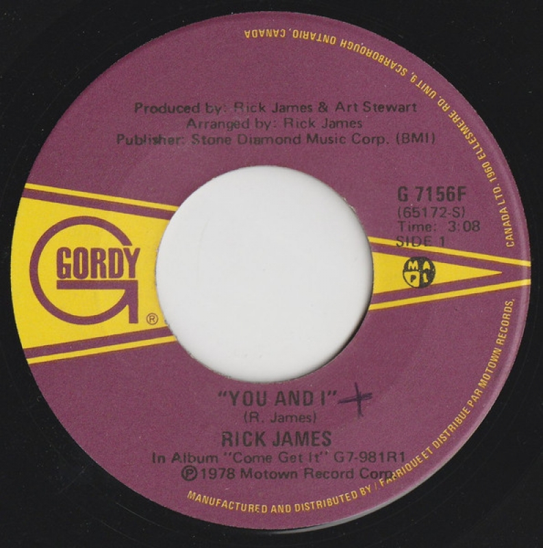 LP Rick James - You And I e Hollywood VINYL 7 POLEGADAS