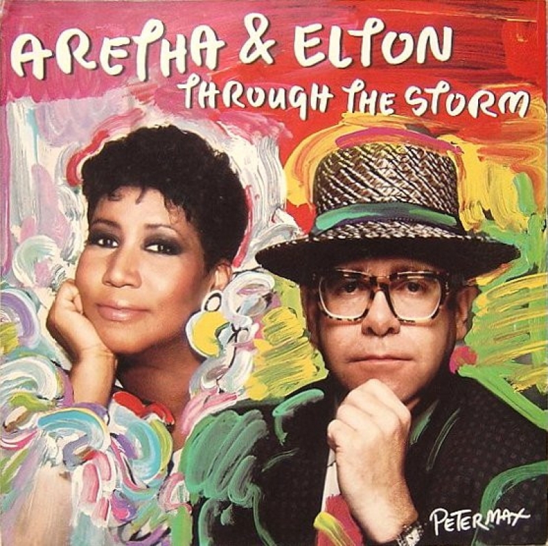 LP Aretha Franklin & Elton John - Through The Storm VINYL 7 POLEGADA