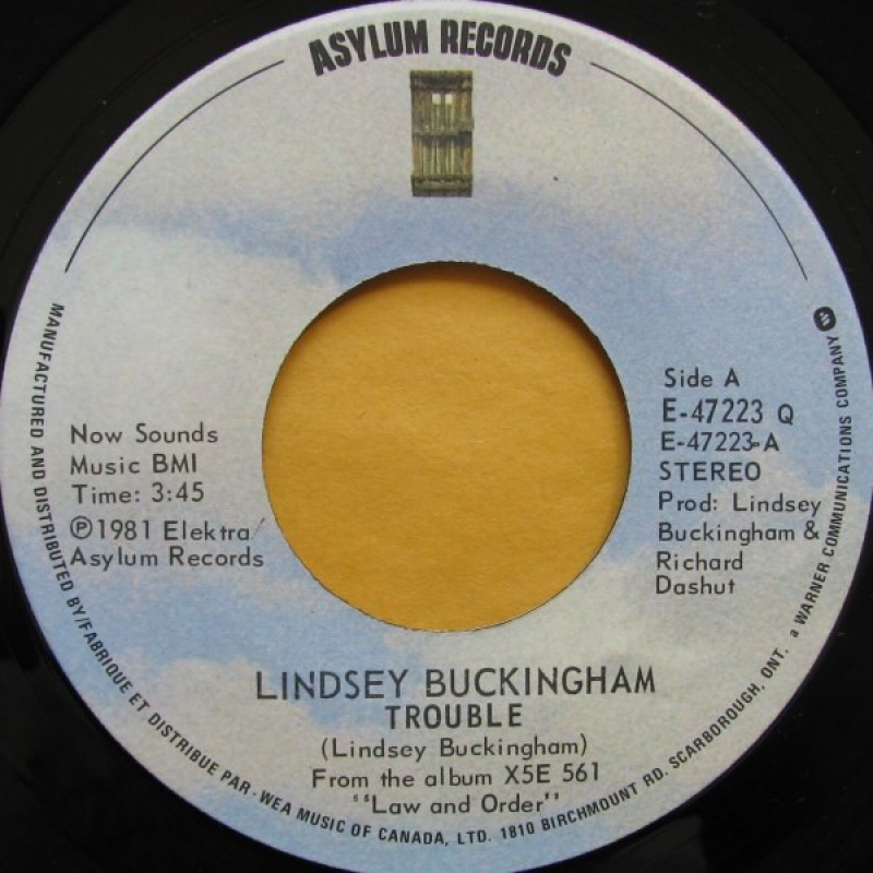 LP Lindsey Buckingham - Trouble VINIL 7 POLEGADAS