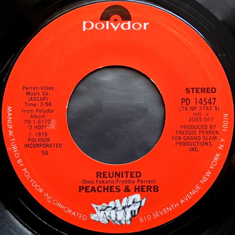 LP Peaches & Herb - Reunited VINIL 7 POLEGADA