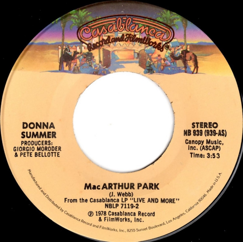 LP Donna Summer - MAC ARTHUR PARK (VINIL 7 POLEGADAS)
