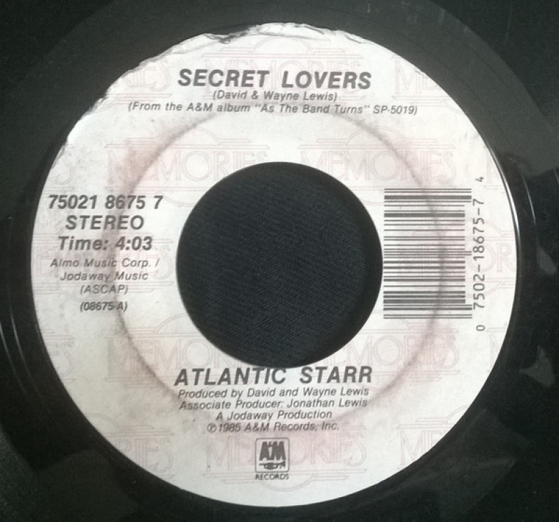 LP Atlantic Starr - Secret Lovers (VINIL 7 POLEGADAS)