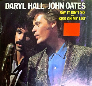 LP Daryl Hall e John Oates - KISS ON MY LIST e Say It Isnt So VINIL 7 POLEGADA IMPORTADO
