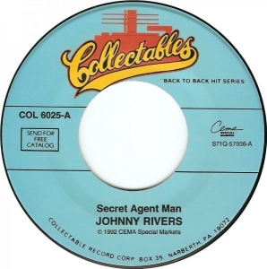 LP Johnny Rivers - Secret Agent Man (COMPACTO 7 POLEGADAS)