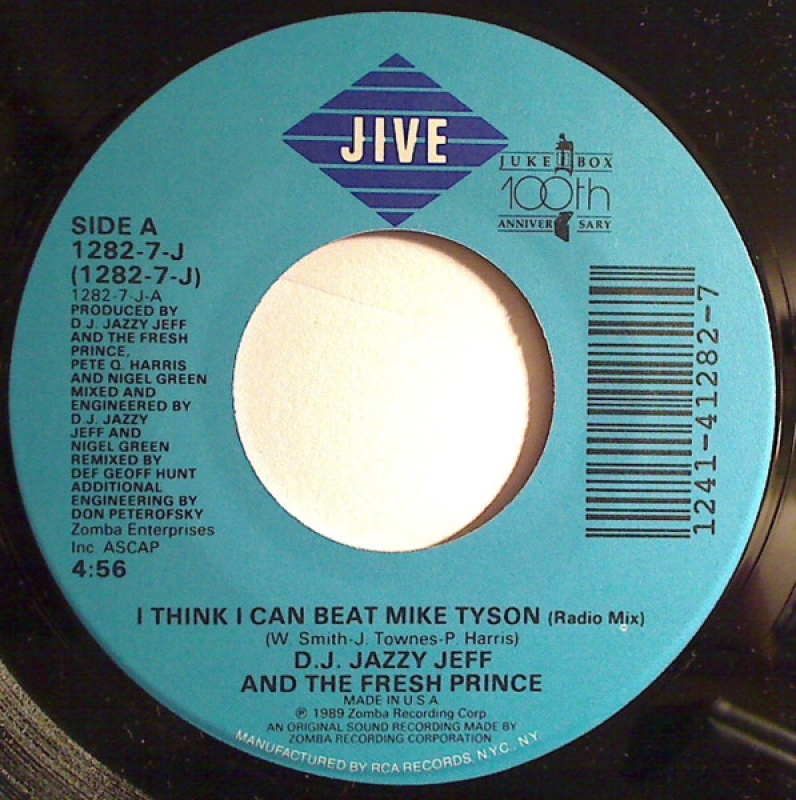 LP DJ Jazzy Jeff And The Fresh Prince - I Think I Can Beat Mike Tyson (Compacto 7 Polegadas)
