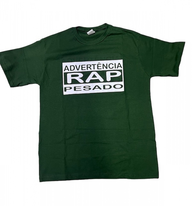 Camiseta TATE - Advertencia Rap Pesado  VERDE