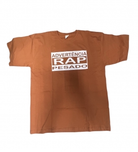 Camiseta TATE - Advertencia Rap Pesado Laranja