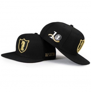 Bone A286 Rap Legitimo Escudo Preto E Dourado A286