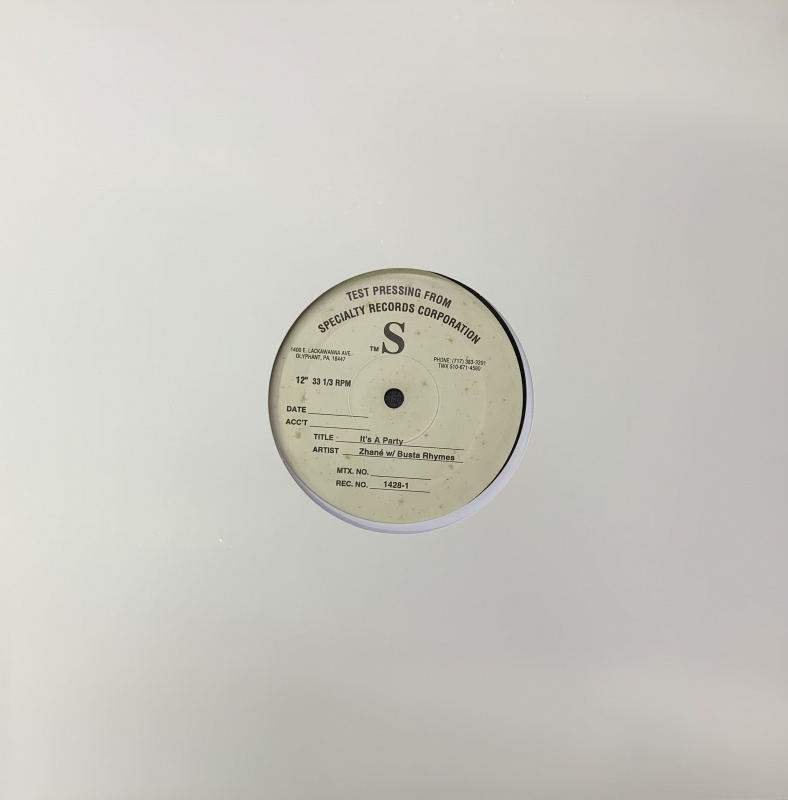 LP BUSTA RHYMES FEAT ZHANE - Its A Party VINYL SINGLE IMPORTADO