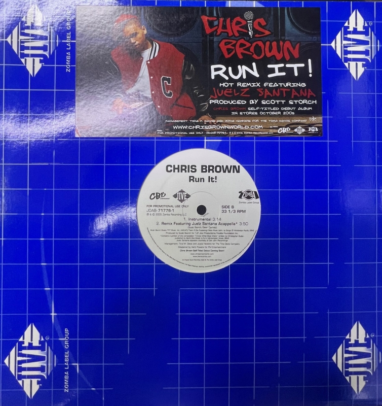 LP Chris Brown Featuring Juelz Santana - Run It Remix VINYL SINGLE IMPORTADO