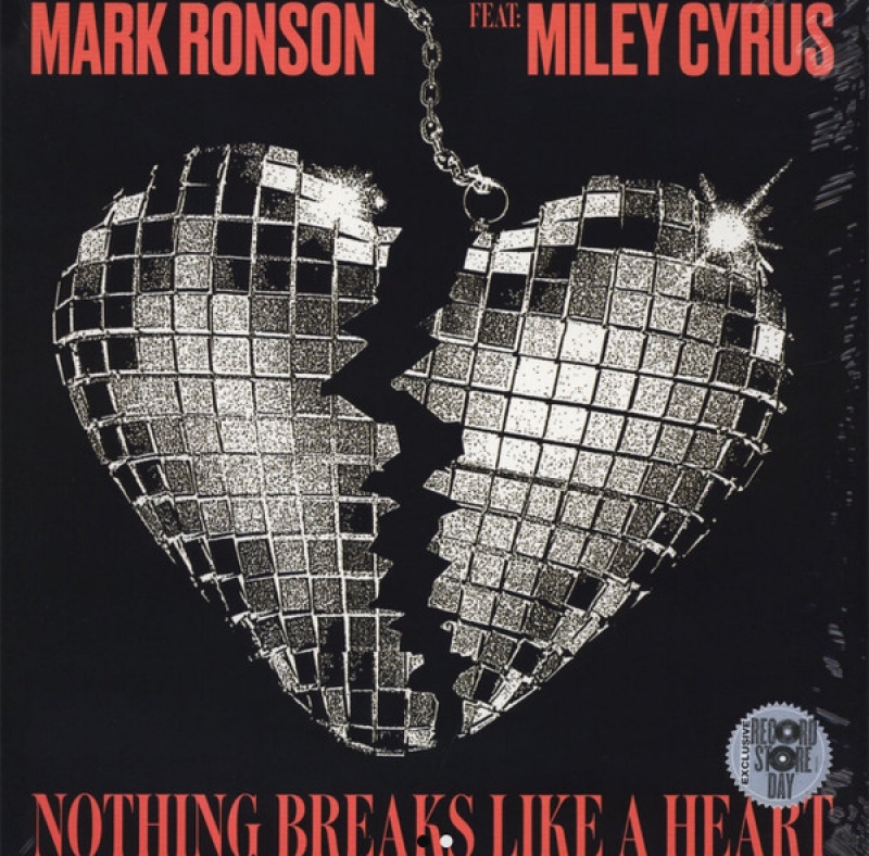 LP Mark Ronson Feat Miley Cyrus - Nothing Breaks Like A Heart VINYL IMPORTADO LACRADO