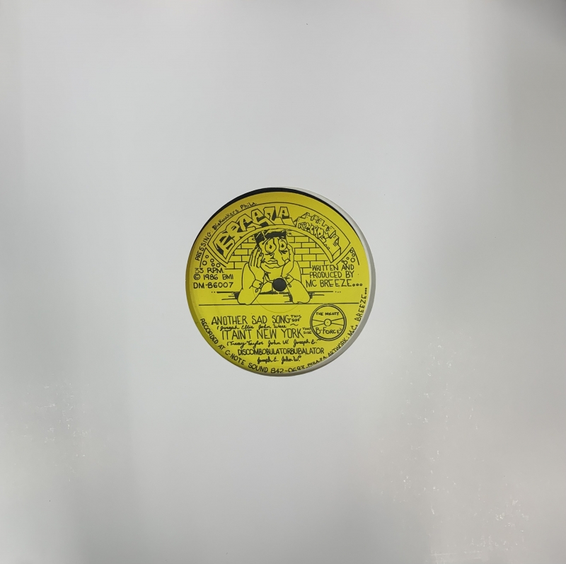 LP The Singing MC Breeze & Hand Master Flash - Another Sad Song VINYL SINGLE IMPORTADO