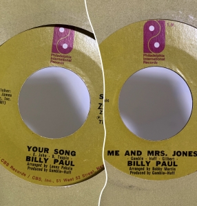 LP Billy Paul - Me And Mrs. Jones e Your Song VINYL COMPACTO 7 POLEGADAS
