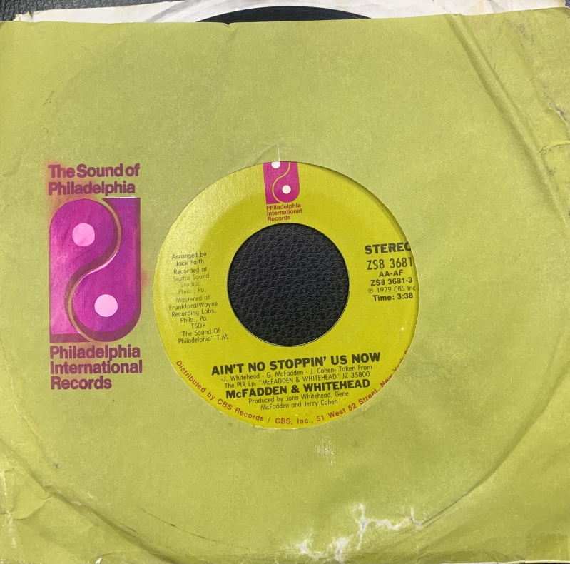 LP McFadden & Whitehead - Aint No Stoppin Us Now VINYL COMPACTO 7 POLEGADAS